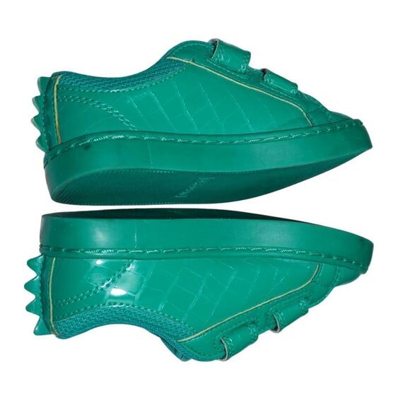 Lacoste Kids Straightset 119 4 Green Crocodile Sneakers – Size 10 (US) - Picture 5 of 8